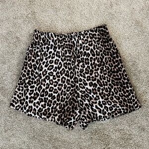 Leopard print H&M shorts
